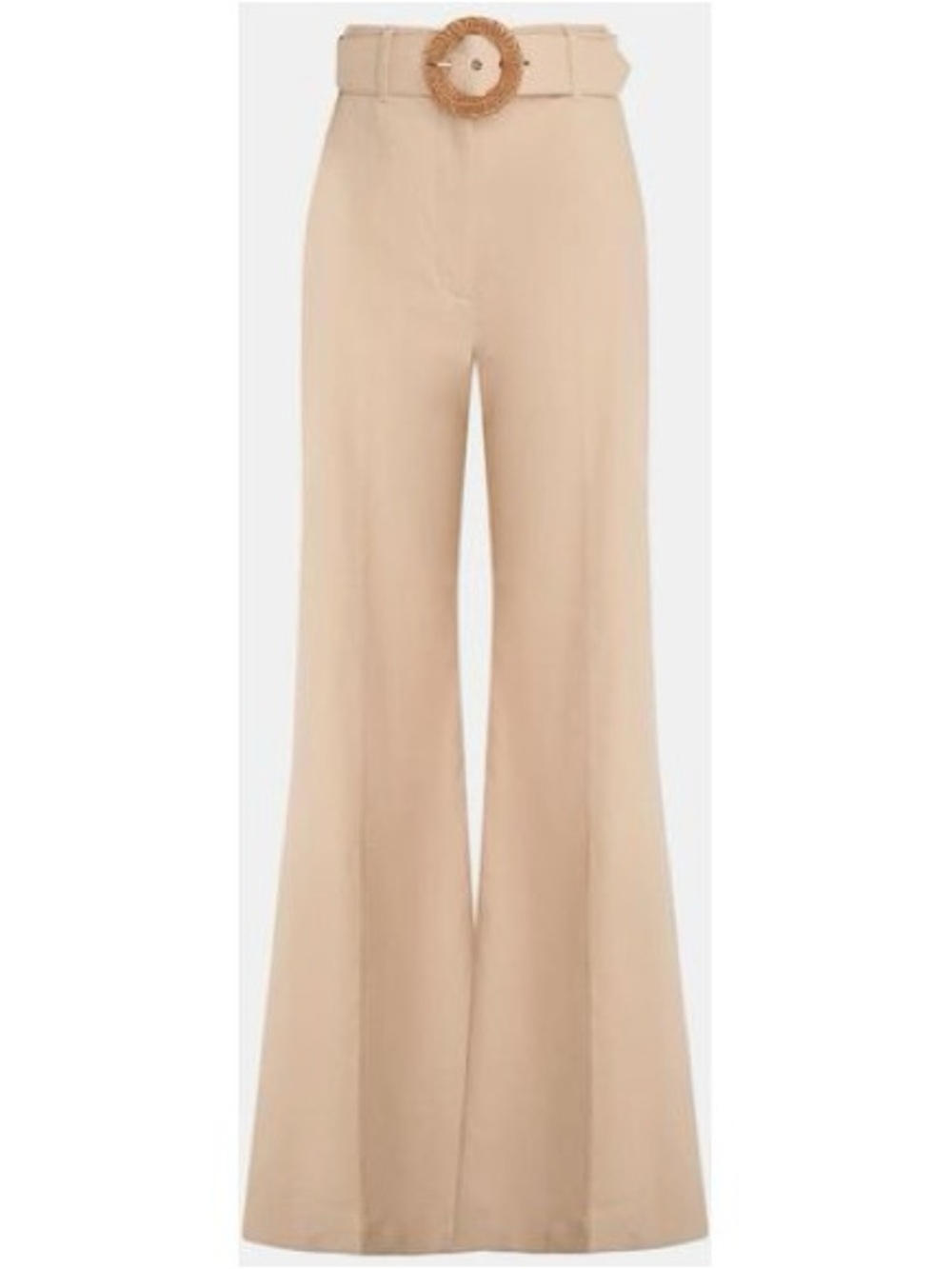 Zimmermann Dancer Beige Wide Leg Stitched Seam Pants AU 2, US 6 8 Medium